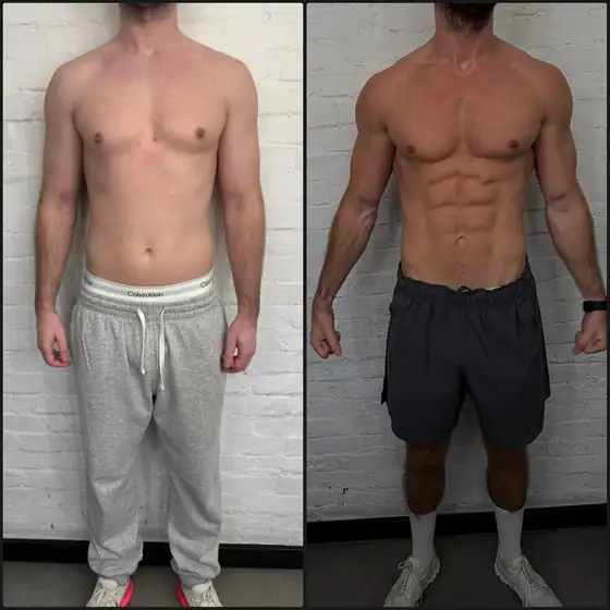 Client before and after, result 2