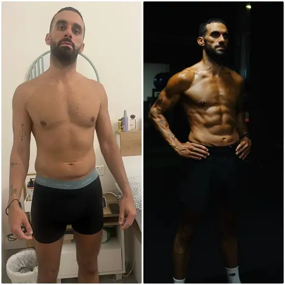 Client before and after, result 3