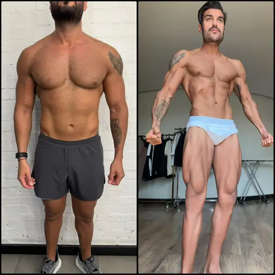 Client before and after, result 4