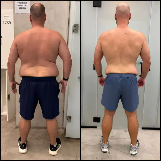 Client before and after, result 7