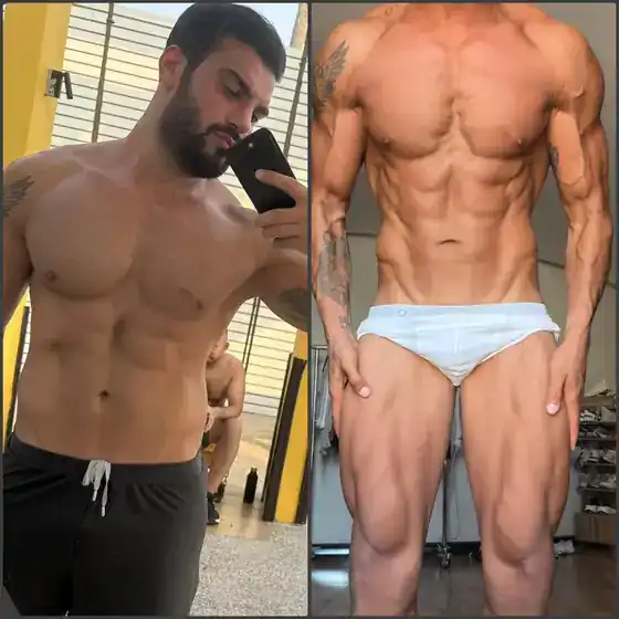 Client before and after, result 8